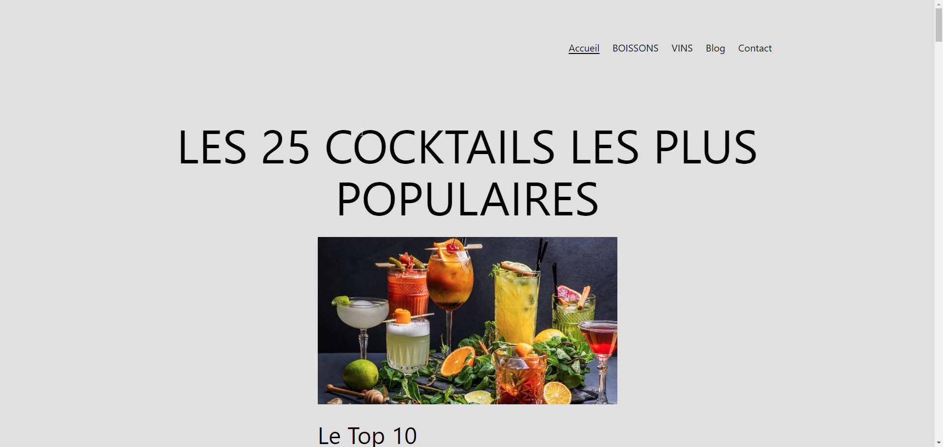 Cocktails boissons | Le site des Cocktails, des Punchs et d&rsquo;autres boissons