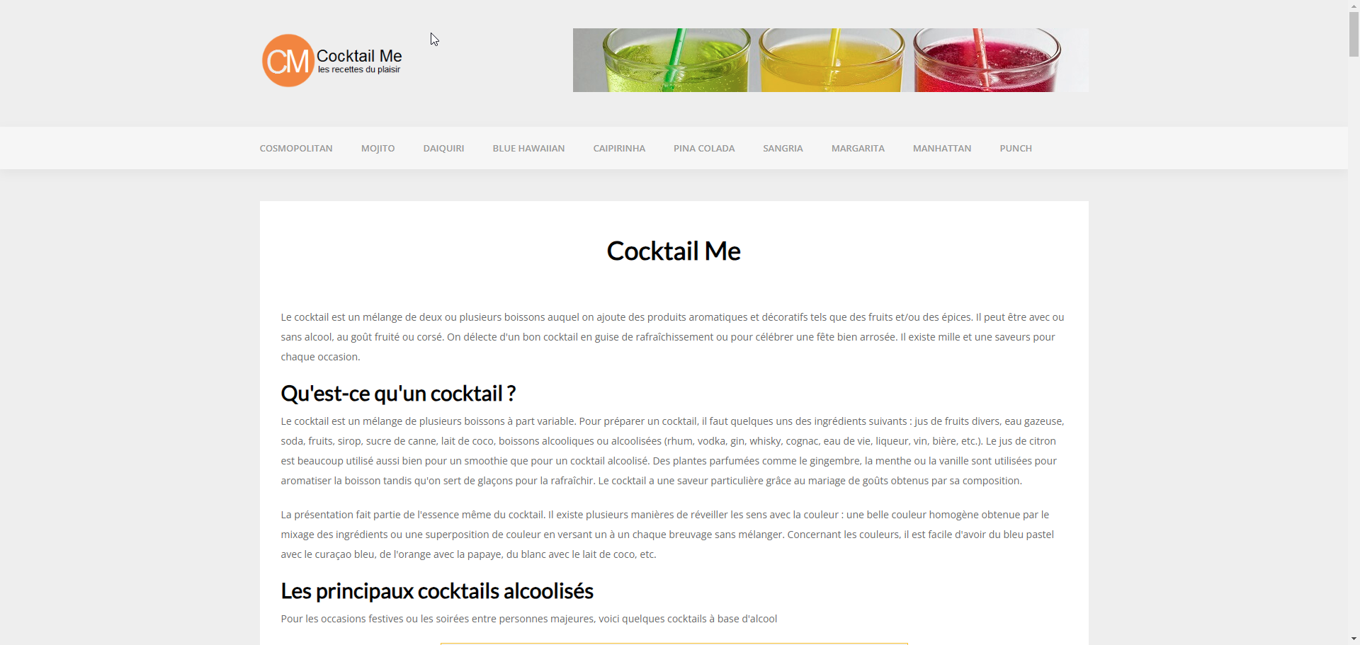 Cocktail me | Cocktail Me recettes de cocktails à faire chez soi